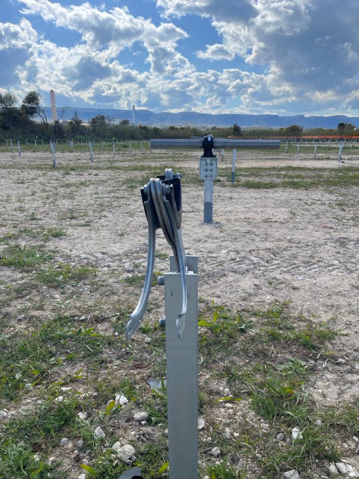 Dettaglio Del Supporto Meccanico, fotografia di cantiere fornita da Vi.Al. Tech